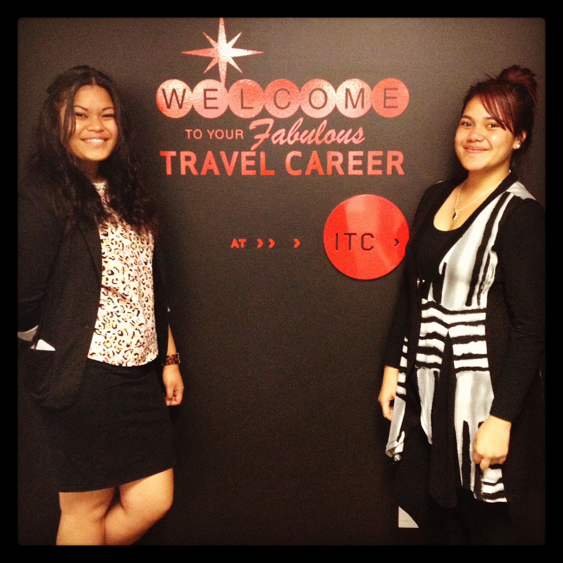 ITC students Tala and Lita have both secured permanent roles at Base Backpackers thanks to the College's work experience programme