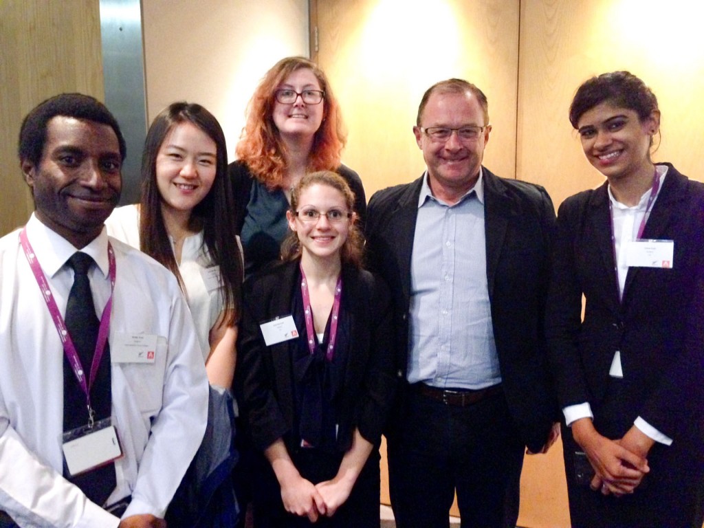 ITC Level 5 students with Tourism New Zealand chief executive Kevin Bowler