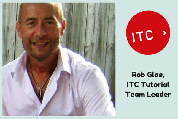 A warm welcome to Rob Glae, ITC's new Tutorial Team Leader.