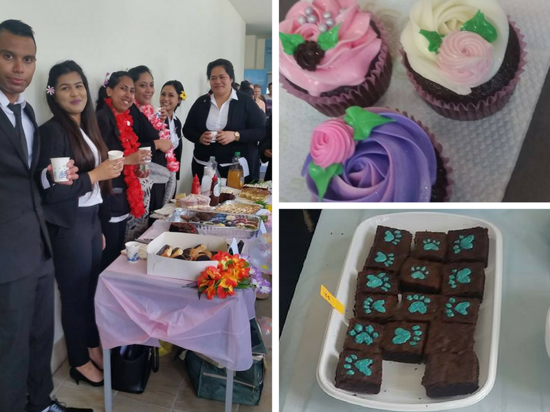 Students from ITC's Botany Campus recently held a bake sale to raise money for the SPCA.