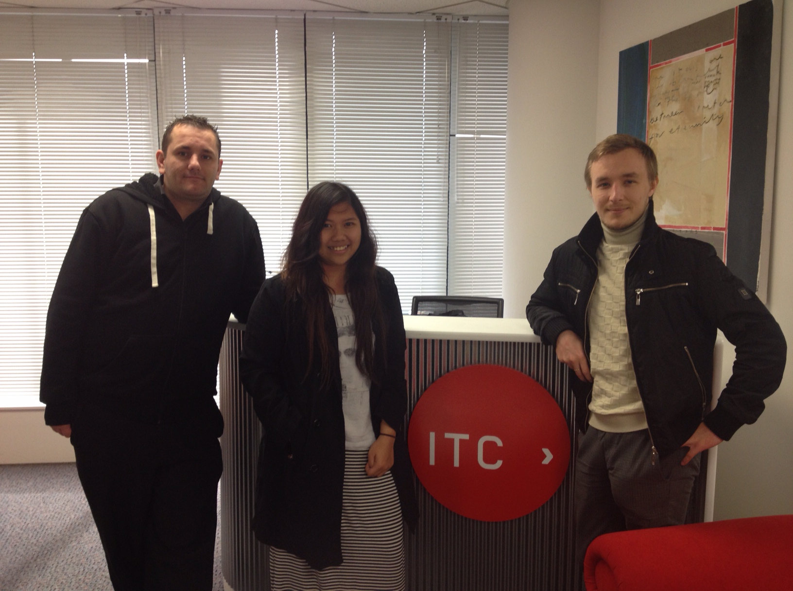 ITC Students, who wrote the blog and had fun at the ITC Bowling event