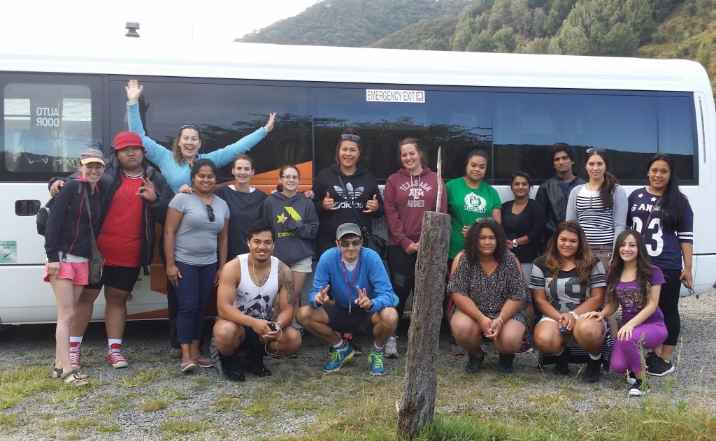 ITC's February Famil group outside their Stray Tours bus