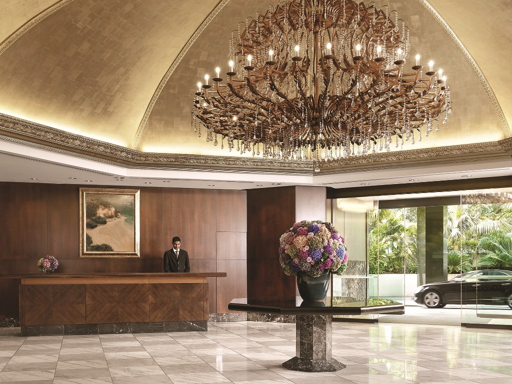 Pictured: The gorgeous lobby in The Langham Hotel, Auckland.