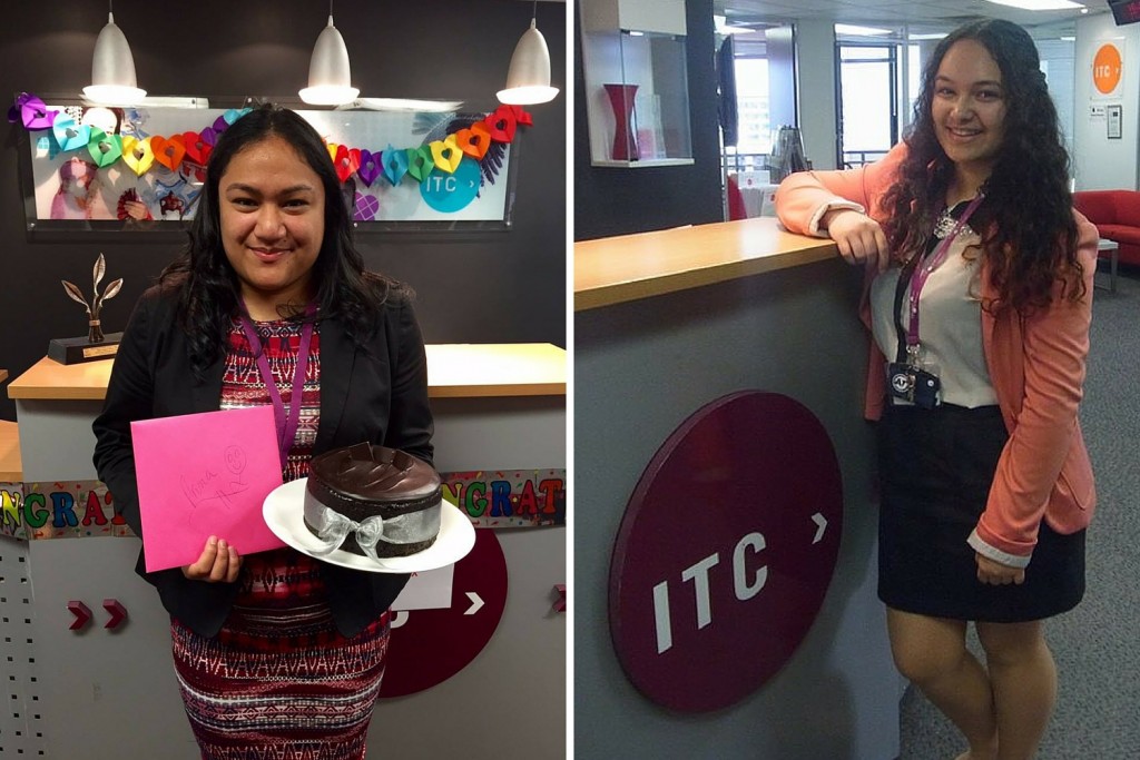 The lovely Aruna (on her birthday) and Susanne, our two fantastic student services advisors at ITC City Campus.