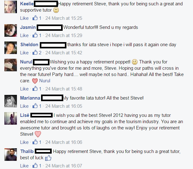 Steve Facebook Feedback