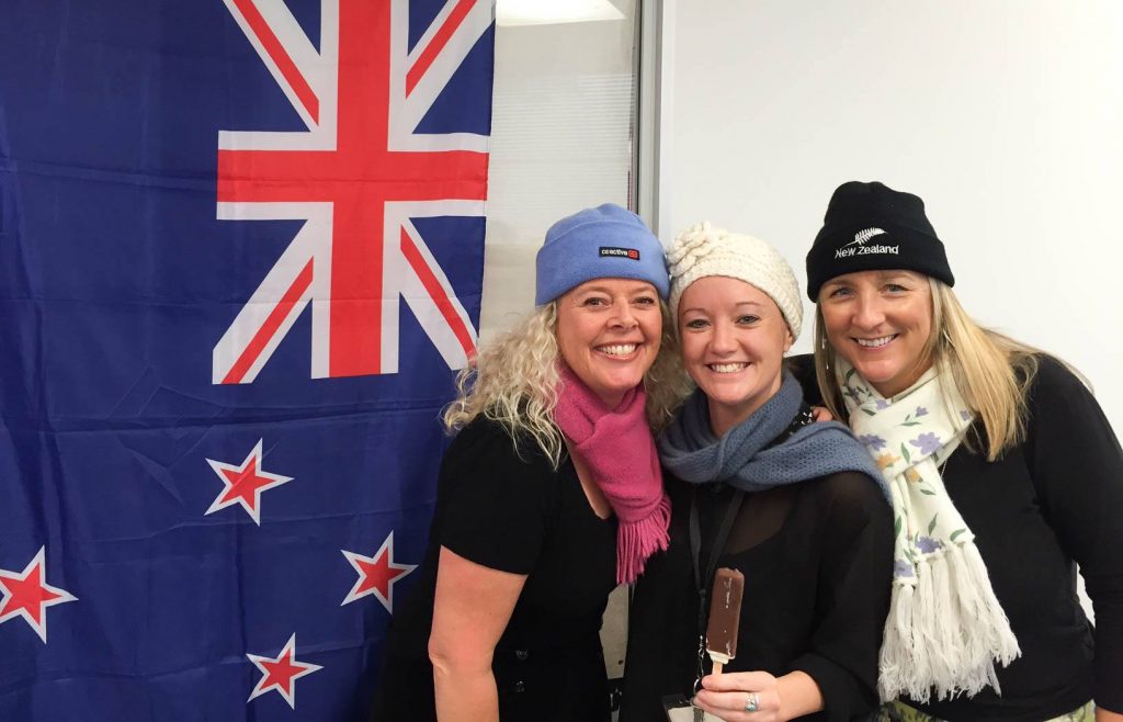 ITC Tourism Education Team Leader Mel Fey (centre), with Marketing Manager Claire Huxley (right) and Head of Group Services Michelle Chatfield. 